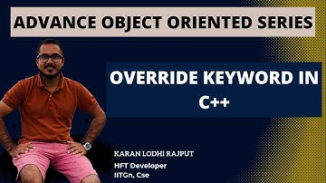 override keyword after the function declaration in c++ class | advanced object oriented programming