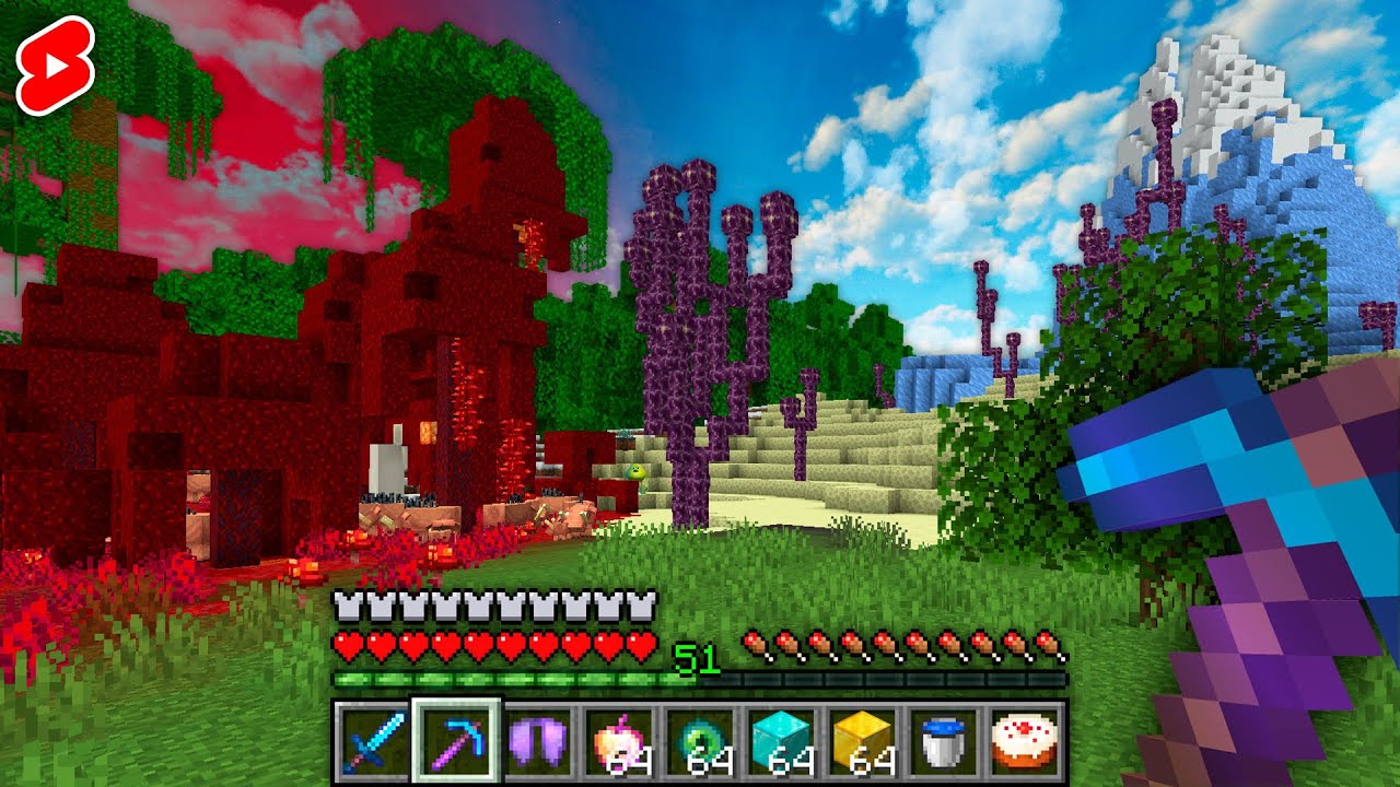 Minecraft pero Cada Chunk era un Bioma Diferente… | 