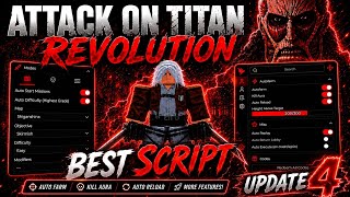 Attack On Titan Revolution Script - Auto Farm Titan, KillAura, Auto Reload, Auto Raid &amp; And More