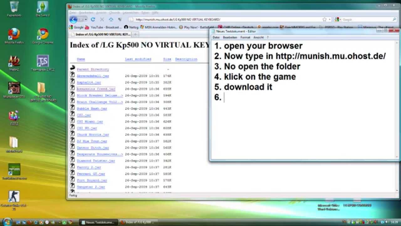 SCARICARE GIOCHI JAVA PER LG KP500