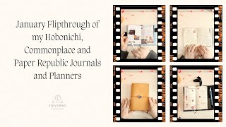 January Flipthrough | Hobonichi, Commonplace  and Paper Republic Journals and Planners