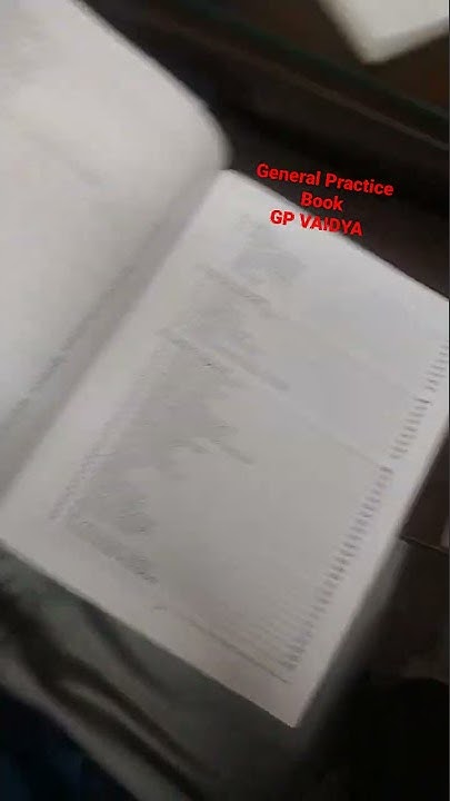 Dr Ghanshyam Vaidya General Practice Book General Practice Book Ghanshyam VAIDYA|| GP book for Medical
