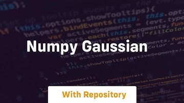 numpy gaussian