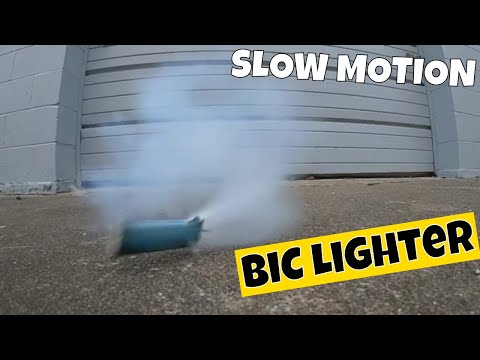 Exploding BiC Lighter !! - How Many Licks Does It Take?