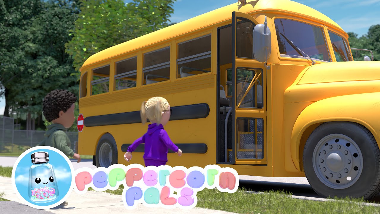 Wheels On The Bus Song | Peppercorn Pals #sing #kids #school # ...