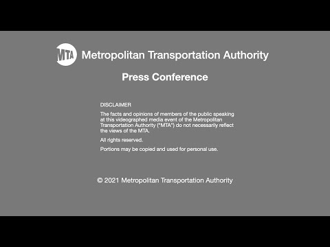 MTA Press Conference - 03/25/2021