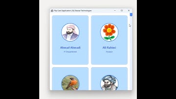Modern Java Swing Flip Card UI | Smooth Front & Back Animation (Fetch Data from MySQL Database)