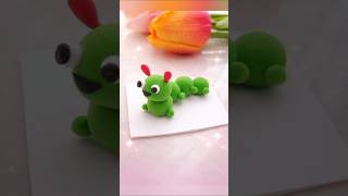 Cute Clay Caterpillar 🐛 |#Shorts #creative #diy #craft #satisfying #clay #claycraft