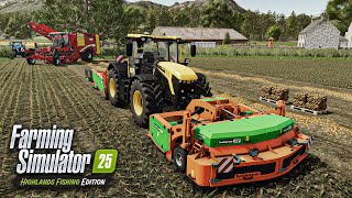 ALL PROCESS OF ONION Harvest ! New Equipment in Action | FS25 Highlands Fishing Expansion
