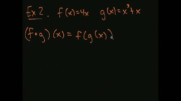 Section 2.6: Part II, Composition of functions