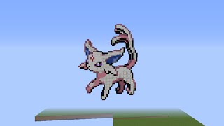 Minecraft Pixel Art Tutorial 110 -Espeon-