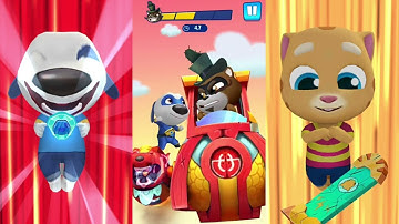 Talking Tom Hero Dash - All Super Heroes Fight All Bosses|Gameplay