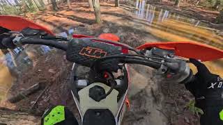 Twas a wet one at Roberts Trails