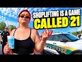 Shoplifting is a game - Called 21!  Steals Walmart Merchandise | Police Discover MUCH More! Bodycam