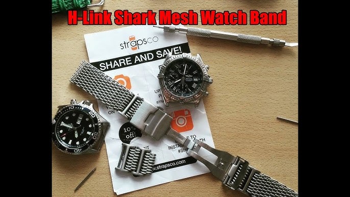 Strapsco Shark Mesh Watch Band