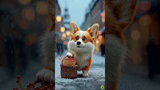 Cute Dog Fluffy Transforms Into The Little Match Dog