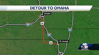 Interstate closure will affect drive to Omaha
