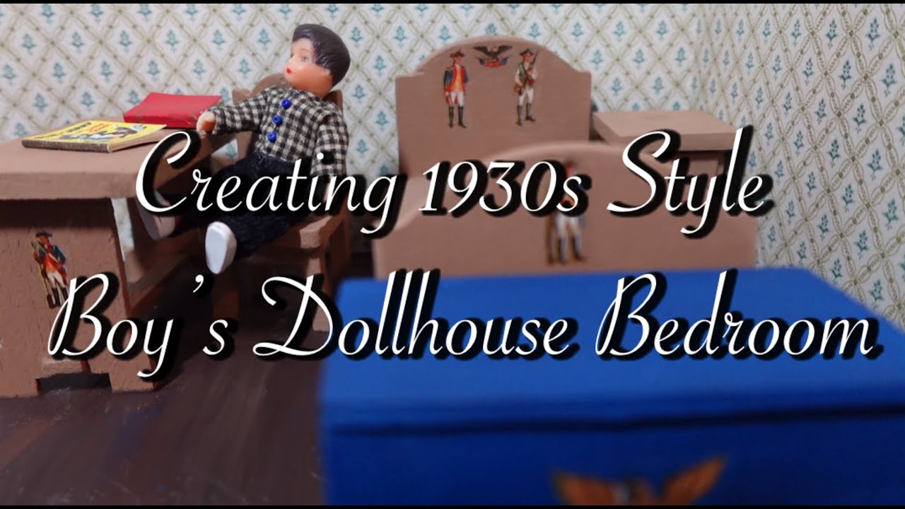 Creating 1930s Style Dollhouse Child's Bedroom