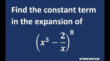 Find the constant term in the expansion of (x^3- 2/x)^8