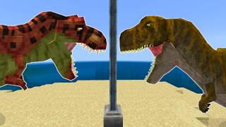 Dinosaur's Time VS Jurassic Legend | Addons Battle - Minecraft PE screenshot 5