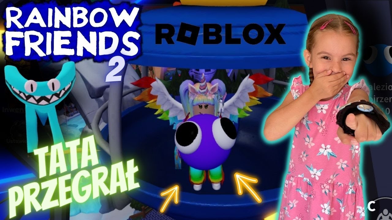 Gram w Rainbow Friends 2 z Tatą💖🎮 Kiedy pokaże się na naszym kanale?🤩