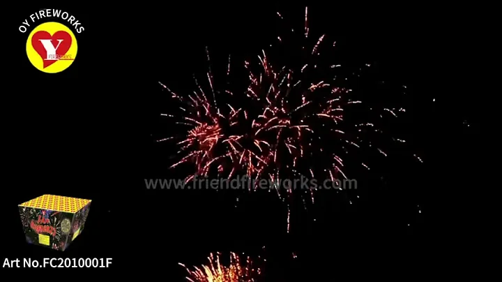 Art No: FC2010001F   0.8 Inch 100 shots of Fan Fireworks From Liuyang Factory