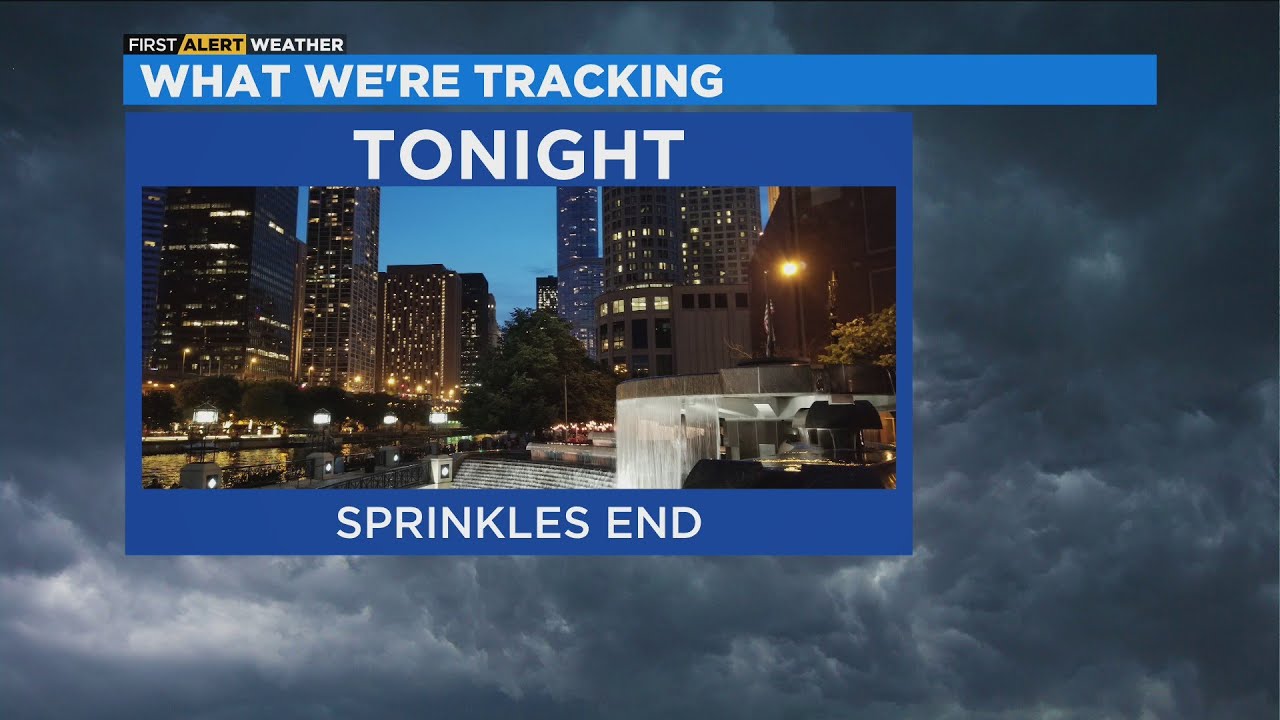 Chicago First Alert Weather: Sprinkles end Monday night - YouTube