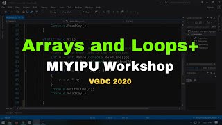 Arrays and Loops+ | MIYIPU Workshop (Winter 2020)