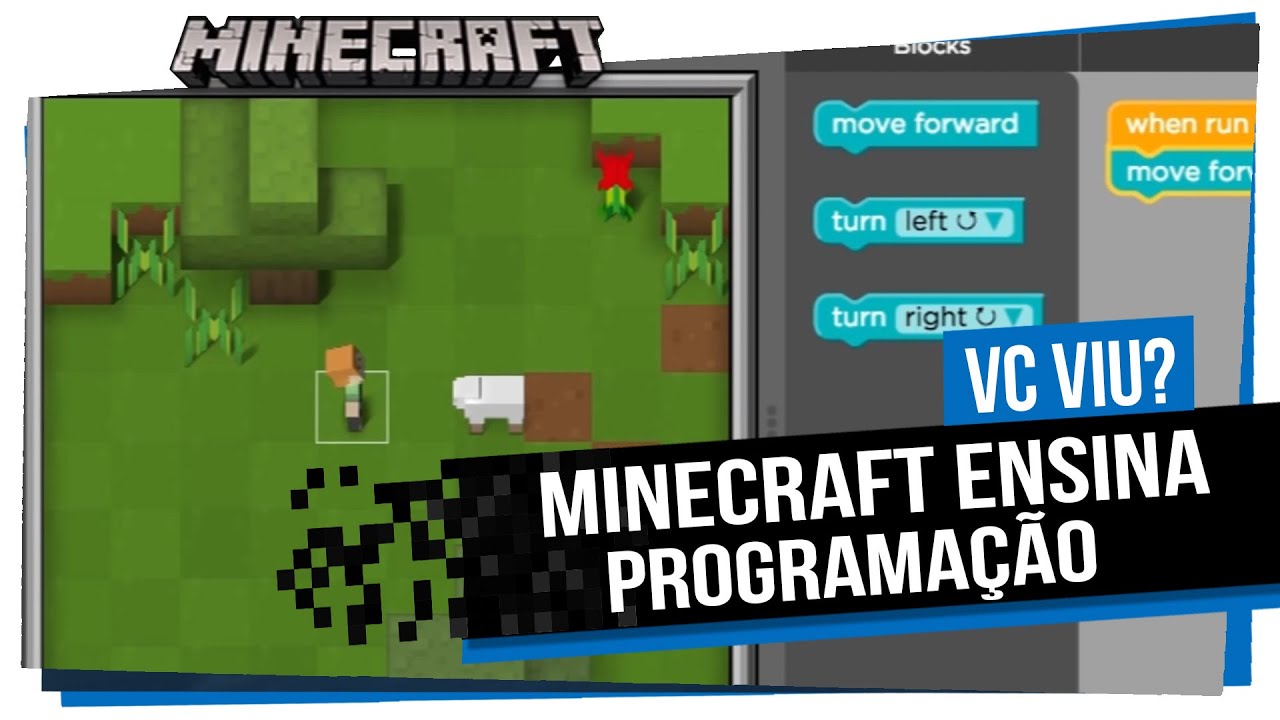 Jogo Minecraft - Para treinar programação (gratis)