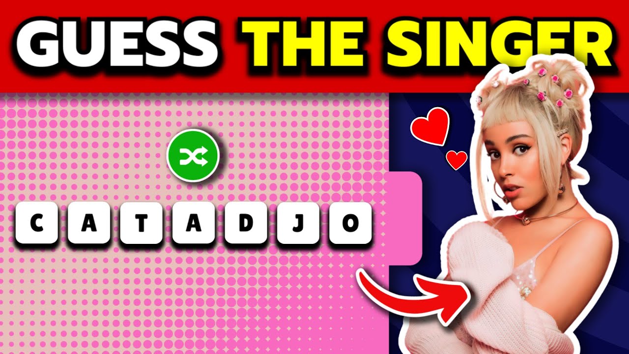 GUESS THE SINGER FROM SCRAMBLED LETTERS 2 YouTube Guess the singer from scrambled letters 2 youtube