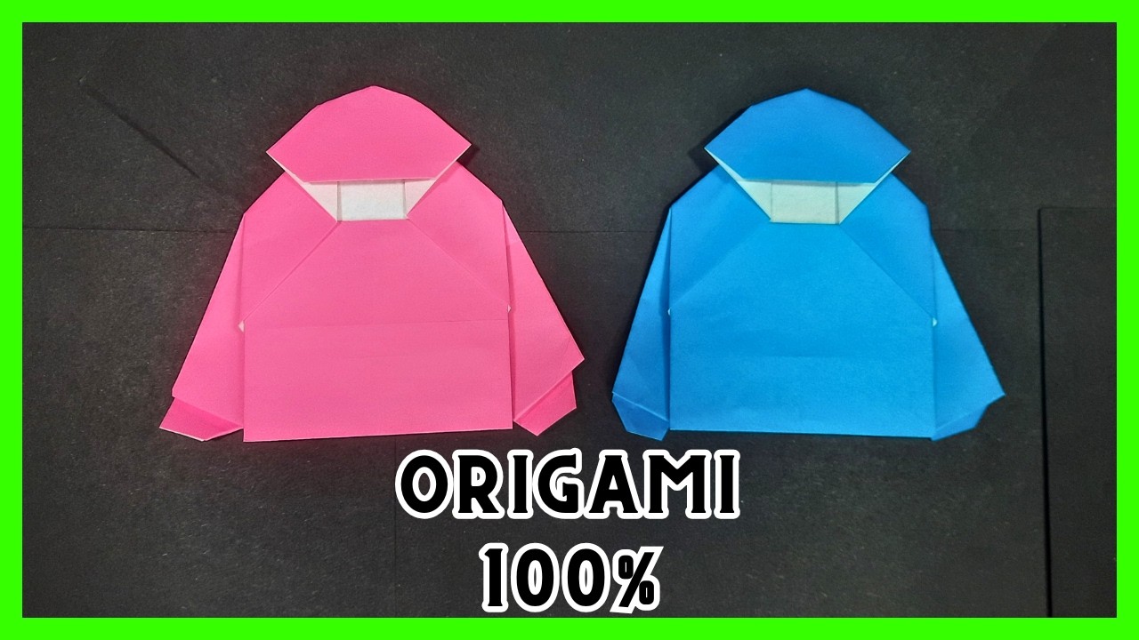 ⩥ Cómo hacer una SUDADERA de ORIGAMI