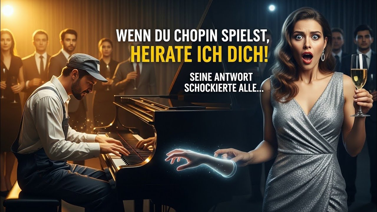 If You Play Chopin, I’ll Marry You” — The Janitor’s Response Silenced the CEO