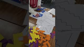 Mr. Dunn engages his students with Kesam's Pentomino puzzles!