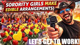 VALENTINE'S DAY:  SORORITY GIRLS & EDIBLES