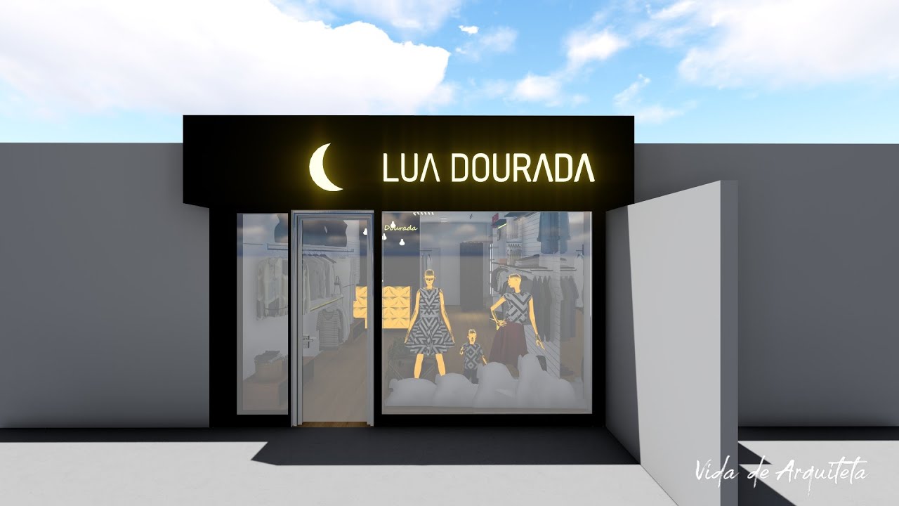 Projeto loja de roupas - Lua Dourada - YouTube