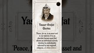 Yasser Arafat Greatest Quotes ✨ #Lifelessons | #shorts