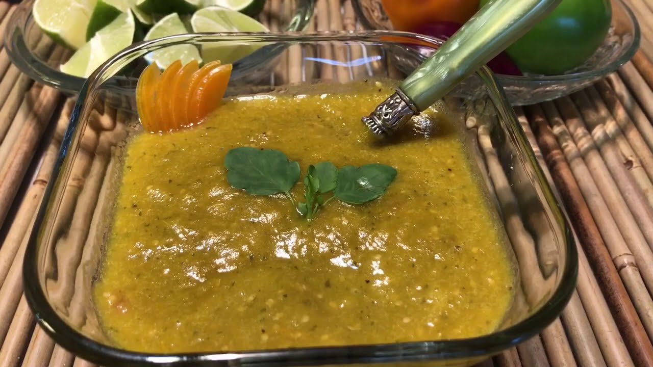 Salsa De Chile Manzano,Receta Deliciosa! - YouTube