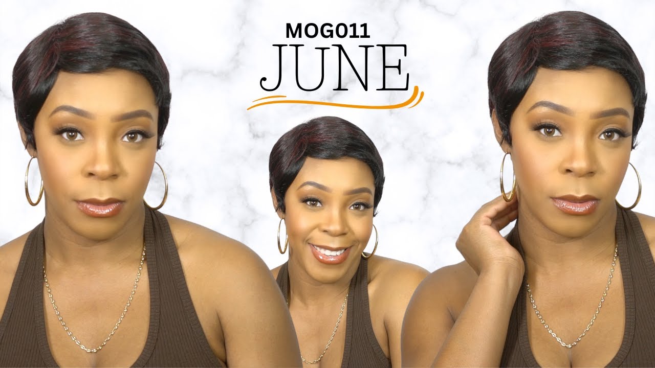 Bobbi Boss Human Hair Blend Wig - MOG011 JUNE --/WIGTYPES.COM