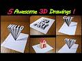 MIND-BLOWING 3D DRAWINGS YOU CAN DO AT HOME 🤯
