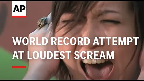 World record attempt at loudest scream