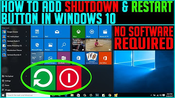How to add Shutdown and Restart Button on Window 10 without any software | Computer Tricks 2017