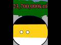 面積の大きい国【修正版】┊︎ country with large area #ポーランドボール #countryballs Japan