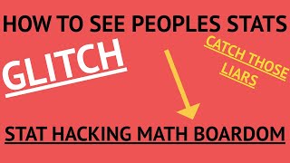 BLOOKET | STATS GLITCH IN BLOOKET (STAT HACKING MATH BOARDOM)