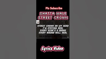 Thumbnail of Shatta Wale Street Crown Lyrics #music #lyrics #ghanamusic #chapter4 #ghanaianartist #originalcopy