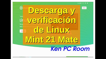 Descarga y verificacion de Linux Mint 21 Mate