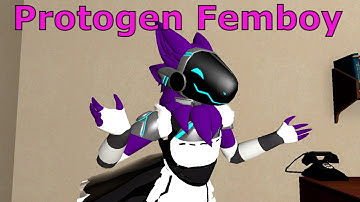 A Protogen Celebrates Femboy Day