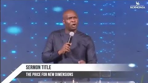 The price of new dimensions by apostle Joshua selman||koinonia global 2023