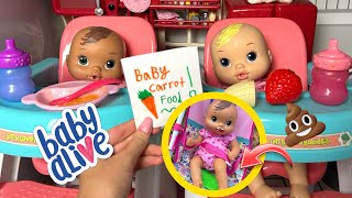 Baby alive newborn girls Afternoon routine  | Paige has an accident?!