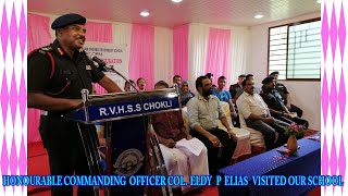 Honourable Commanding  Officer Col. Eldy P Elias inaugurated our office