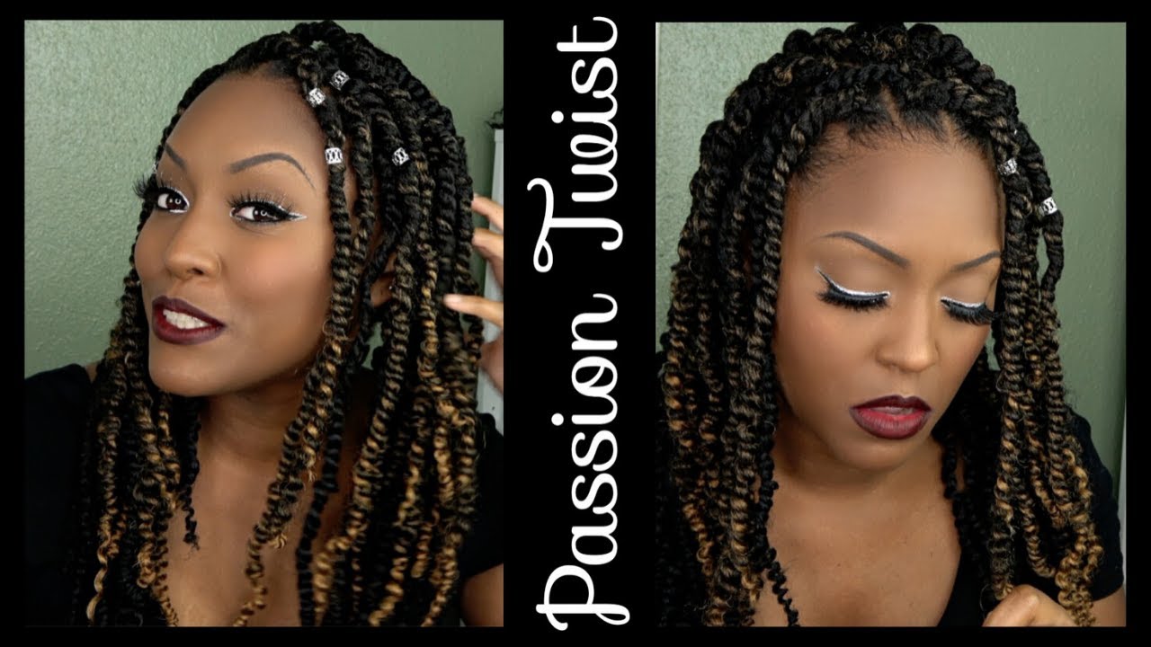 individual crochet passion twist | rubber band method - YouTube